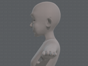 base mesh old man character v07 Modello 3D