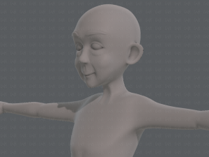 base mesh old man character v07 Modello 3D