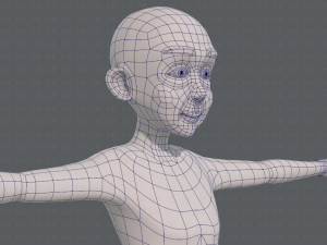 base mesh old man character v07 Modello 3D