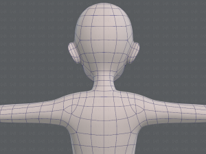 base mesh old man character v07 Modello 3D