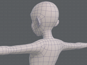 base mesh old man character v07 Modello 3D