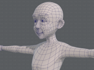 base mesh old man character v07 Modello 3D
