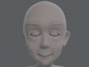 base mesh old man character v07 Modello 3D