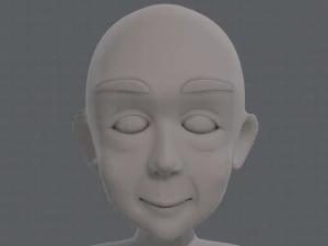 personaggio vecchio mesh base v07 Modello 3D
