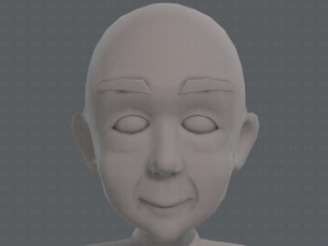 base mesh old man character v07 Modello 3D