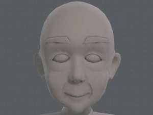 personaggio vecchio mesh base v07 Modello 3D
