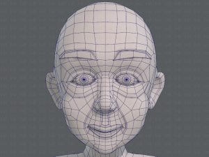 base mesh old man character v07 Modello 3D