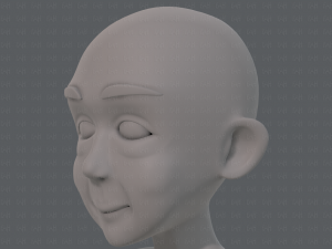 base mesh old man character v07 Modello 3D