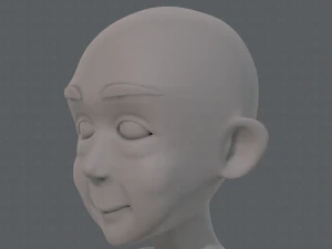 personaggio vecchio mesh base v07 Modello 3D