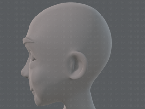 base mesh old man character v07 Modello 3D
