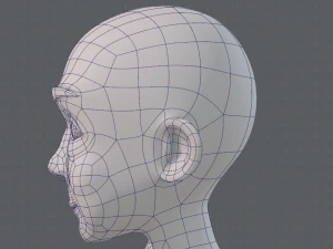 personaggio vecchio mesh base v07 Modello 3D