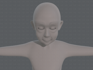 base mesh old man character v07 Modello 3D