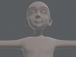 base mesh old man character v07 Modello 3D