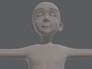 personaggio vecchio mesh base v07 Modello 3D