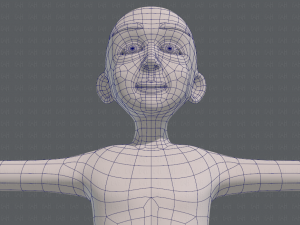 base mesh old man character v07 Modello 3D