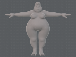 base mesh woman 20 3D Model