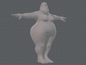 base mesh woman 20 3D Model