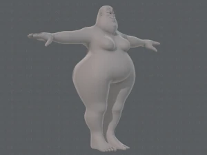 base mesh woman 20 3D Model