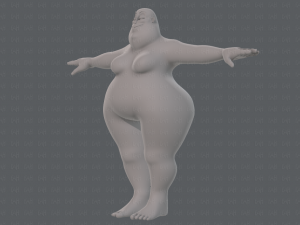 base mesh woman 20 3D Model