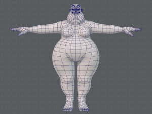 base mesh woman 20 3D Model
