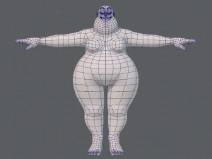 base mesh woman 20 3D Model