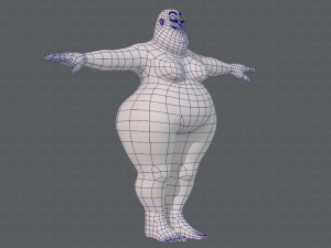 base mesh woman 20 3D Model