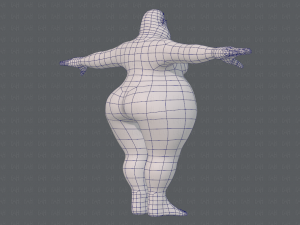 base mesh woman 20 3D Model
