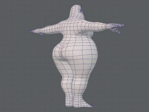 base mesh woman 20 3D Model