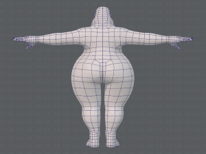 base mesh woman 20 3D Model