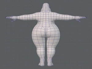 base mesh woman 20 3D Model