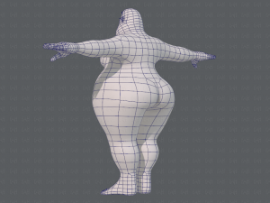 base mesh woman 20 3D Model