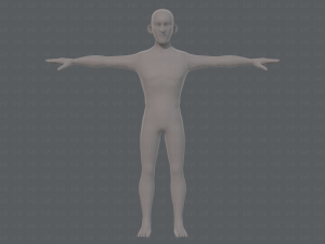 base mesh man character v19 3D Model