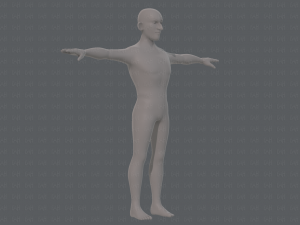 base mesh man character v19 3D Model