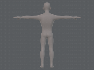 base mesh man character v19 3D Model