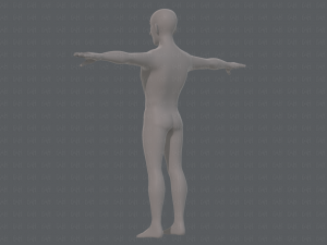 base mesh man character v19 3D Model