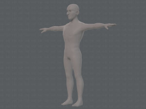 base mesh man character v19 3D Model