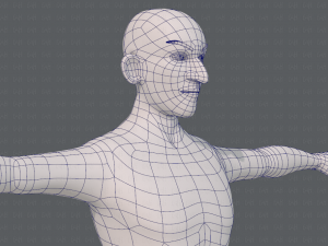 base mesh man character v19 3D Model