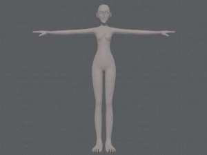 base mesh woman 21 3D Model