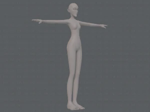 base mesh woman 21 3D Model