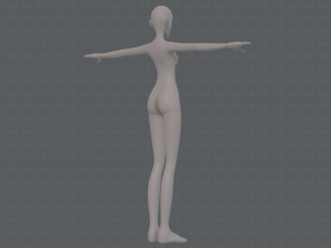 base mesh woman 21 3D-Modell