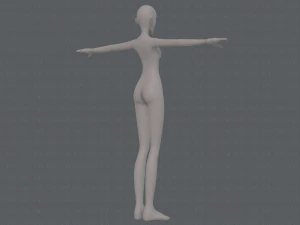 base mesh woman 21 3D Model