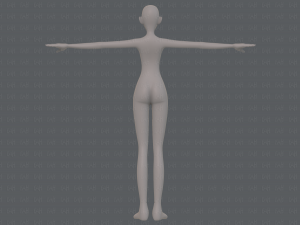base mesh woman 21 3D-Modell
