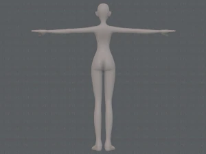 base mesh woman 21 3D Model