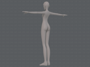 base mesh woman 21 3D-Modell