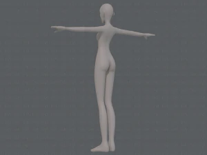 base mesh woman 21 3D Model