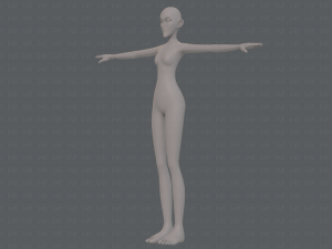 base mesh woman 21 3D-Modell