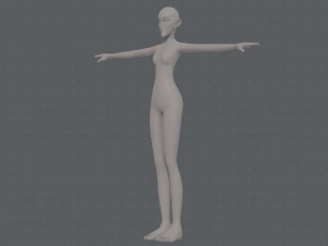 base mesh woman 21 3D Model