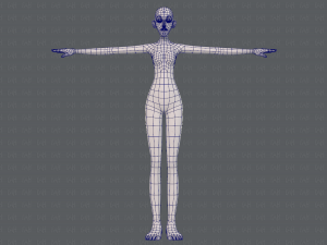 base mesh woman 21 3D-Modell