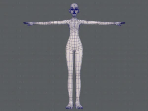 base mesh woman 21 3D Model