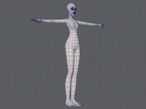 base mesh woman 21 3D Model
